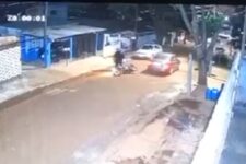 video:-homem-sobrevive-a-atentado-e-avanca-com-carro-sobre-atiradores-durante-fuga,-no-parana