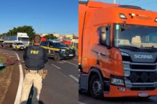homem-morre-atropelado-por-caminhao-apos-cair-de-bicicleta-em-rodovia-do-pr-enquanto-segurava-na-‘rabeira’-de-moto,-dizem-bombeiros